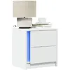 Image de vidaXL Armoires de chevet LED