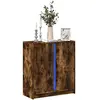 Image de vidaXL Buffet LED Chêne Fumé