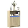 Image de vidaXL Buffet avec LED - Chêne sonoma