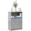 Image de vidaXL Buffet avec LED gris béton