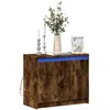 Image de vidaXL Buffet LED - Chêne fumé