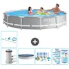 Image de Intex Round Prism Frame Piscine - 366x76 cm - Grise