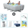 Image de INTEX Piscine rectangulaire Prism Frame 300x175x80 cm - Grise