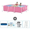 Image de INTEX Piscine Cadre Rectangulaire - Rose