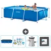 Image de Intex Piscine Cadre Rectangulaire - 260 x 160 cm - Bleu