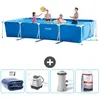 Image de Intex Piscine Cadre Rectangulaire 450x220x84 cm - Bleue
