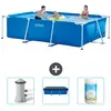 Image de INTEX Piscine Cadre Rectangulaire - Bleue