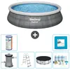 Image de Bestway Fast Set Piscine Ronde 457x107 cm - Imprimé rotin