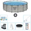 Image de Piscine Ronde Steel Pro MAX - Comprend des accessoires CB32