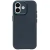 Image de Decoded Coque pour iPhone 17 MagSafe en Cuir Antichocs Bleu marine