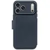 Image de Decoded Étui Folio pour iPhone 17 Pro MagSafe en Cuir avec Coque Détachable Bleu marine
