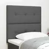 Image de vidaXL Tête de lit LED avec bandes LED Gris foncé 80 cm tissu