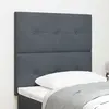 Image de vidaXL Tête de lit LED avec bandes LED Gris 100 cm Velours