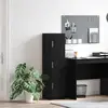 Image de vidaXL Haut Armoire Chêne noir 31.5 x 32 x 122.5 cm