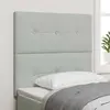 Image de vidaXL Tête de lit Gris clair 80 cm Velours