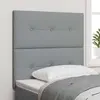 Image de vidaXL Tête de lit réglable en hauteur Gris clair 90 cm tissu