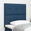 Image de vidaXL Tête de lit réglable en hauteur Bleu 90 cm tissu