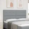 Image de vidaXL Tête de lit réglable en hauteur Gris clair 180 cm tissu