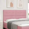 Image de vidaXL Tête de lit Rose 180 cm Velours