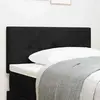 Image de vidaXL Tête de lit LED avec bandes LED Noir 90 cm Velours