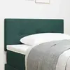 Image de vidaXL Tête de lit LED avec bandes LED Vert 90 cm Velours