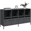 Image de vidaXL Buffet 135x39x73,5 cm - Anthracite