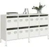 Image de Buffet Vidaxl blanc - 135x39x73,5 cm