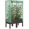 Image de vidaXL Jardinière Surélevée Aspect Rotin