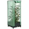 Image de vidaXL Jardinière surélevée aspect rotin - Noir