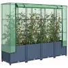 Image de vidaXL Jardinière surélevée rotin 160 cm