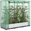 Image de vidaXL Jardinière surélevée aspect rotin - Blanc