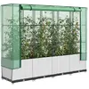 Image de vidaXL Jardinière surélevée - Blanc 160 cm