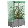 Image de vidaXL Jardinière surélevée - 80 cm Gris