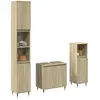 Image de vidaXL Salle de bain 3 pcs chêne sonoma