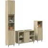 Image de vidaXL Ensemble de meubles salle de bain 3 pièces - Chêne sonoma
