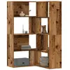 Image de vidaXL Bibliothèque d'angle 4 niveaux - Vieux bois