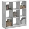 Image de vidaXL Bibliothèque Gris béton