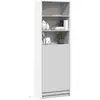 Image de vidaXL Buffet haut avec LED blanc 69x32,5x200 cm
