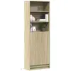 Image de vidaXL Buffet haut LED chêne sonoma