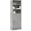 Image de vidaXL Buffet haut LED gris béton