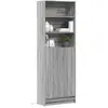 Image de VidaXL Buffet haut LED - Sonoma gris