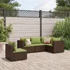 Image de Salon de jardin vidaXL 5 pièces - Marron