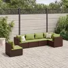 Image de VIDAXL Salon de jardin 6 pcs - Marron Résine Tressée