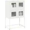 Image de Buffet haut Vidaxl blanc - 68x39x107 cm