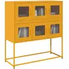Image de vidaXL Buffet - Jaune moutarde