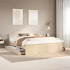 Image de vidaXL Cadre de lit sans matelas avec tête de lit 180x200 cm bois pin