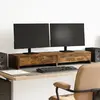 Image de vidaXL Support moniteur avec tiroirs