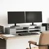Image de vidaXL Support de moniteur sonoma gris