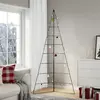 Image de vidaXL Arbre de Noël en métal - Noir - 210 cm