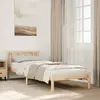 Image de vidaXL Cadre de lit extra long sans matelas 80x220 cm bois massif pin